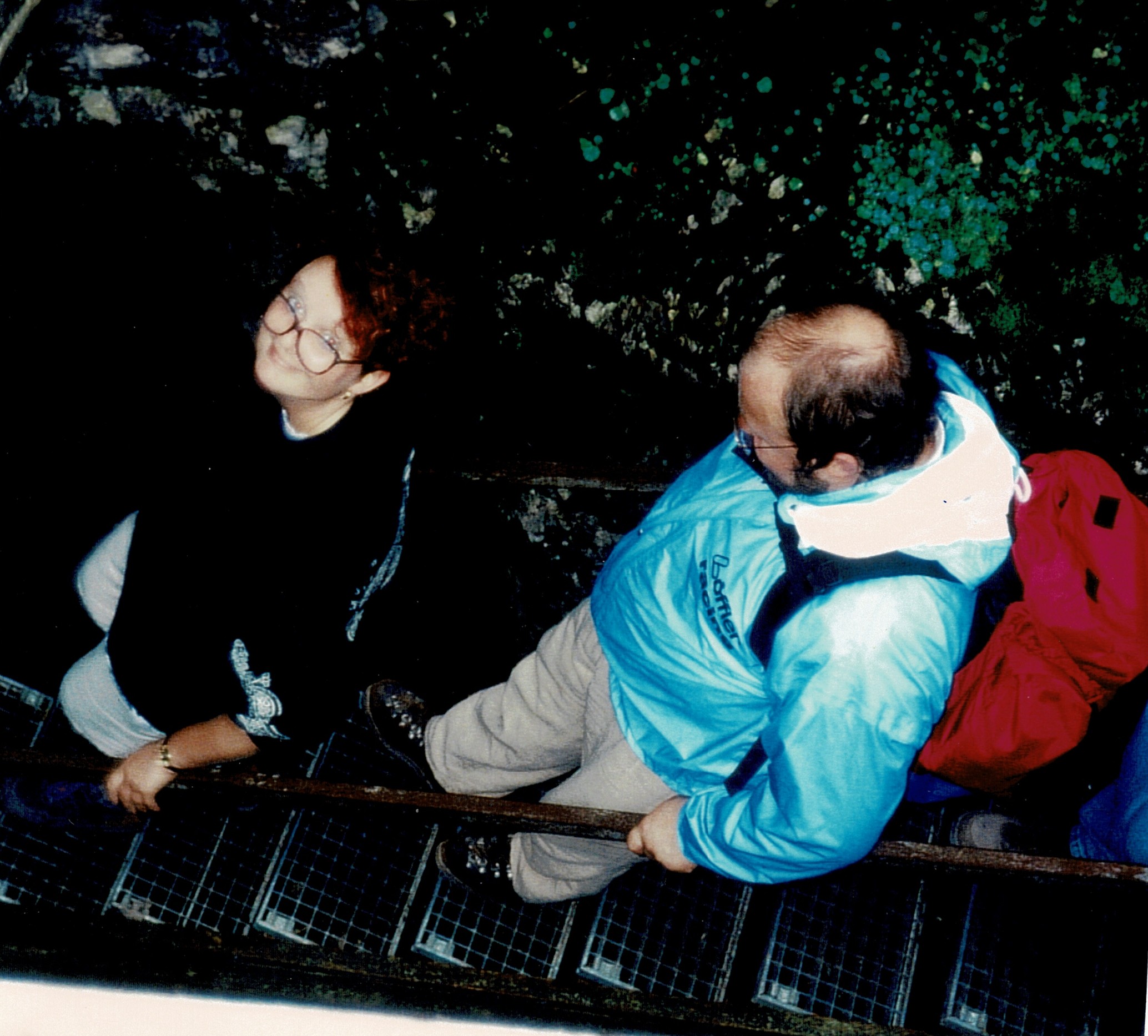 Monika Roßwurm und Timo Winkler beim Abstieg Image